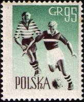 (1959-003) Марка Польша "Футбол" , III Θ